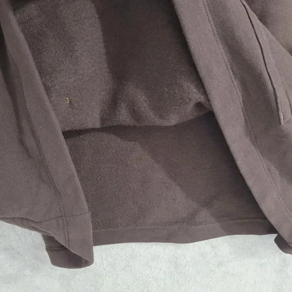 Land's End Women's L Brown Long Sleeve Pullover Sweatshirt Cotton Blend 23PT - Picture 7 of 8